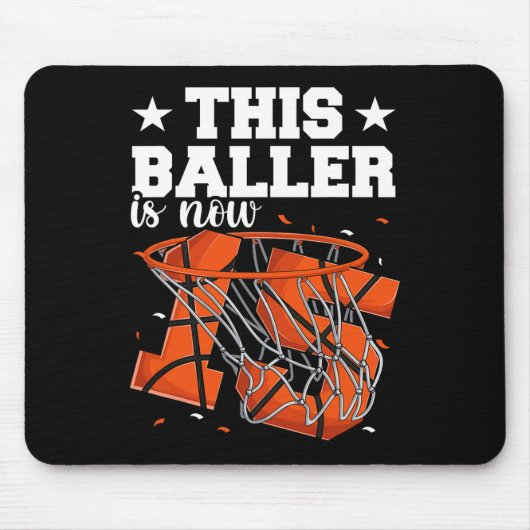 15. Geburtstag Basketballjungen Mousepad (Vorne)