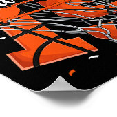 15. Geburtstag Basketballjungen Poster (Ecke)