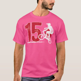 15. Geburtstag Bmx Boy Fünfjähriger Bmx Rider Birt T-Shirt