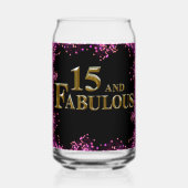 15. Geburtstag Dosenglas (Vorderseite)