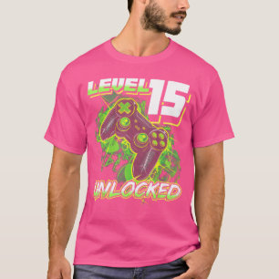 15. Geburtstag Gamer 15 Jahre alt Lustiger Bday Ju T-Shirt