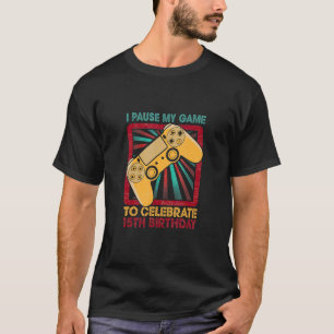 15. Geburtstag Gamer Party Junge Kind Vintag Retro T-Shirt