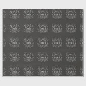 15. Geburtstag Geschenk Chalk Herzen Geschenkpapier (Flach)