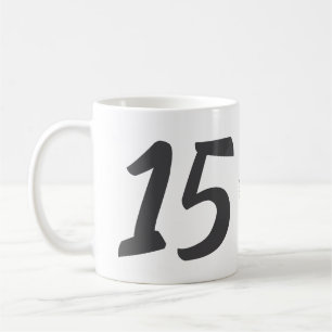15. Geburtstag hinzufügen Name Datum Jahr schwarze Kaffeetasse