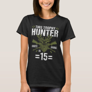 15. Geburtstag Jagdente Hirschjäger 15 Jahre alt T-Shirt