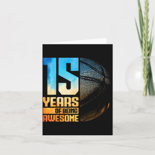 15. Geburtstag Jungen Baseballspieler Baseball 15 Karte