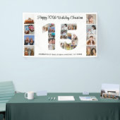 15. Geburtstag Party Nummer 15 FotoCollage Banner (Messeveranstaltung)