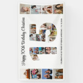15. Geburtstag Party Nummer 15 FotoCollage Banner (Vertikal)