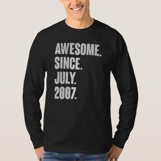 15. Geburtstag Phantastisch seit Juli 200 T-Shirt (Vorderseite)
