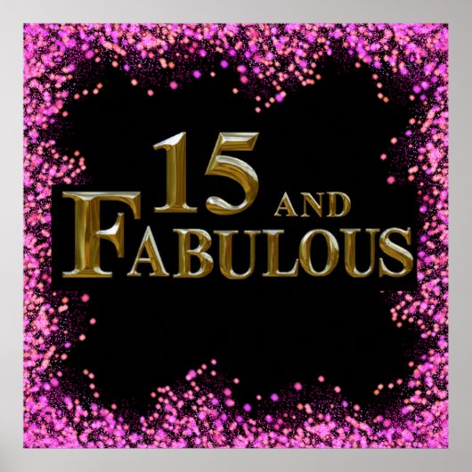 15. Geburtstag Poster (Vorne)