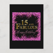 15. Geburtstag Postkarte (Vorderseite)