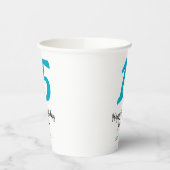 15. Geburtstag quiencenera fügen Datum Jahr blauen Pappbecher (Links)