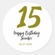 15. Geburtstag quiencenera fügen Datum Jahr golden