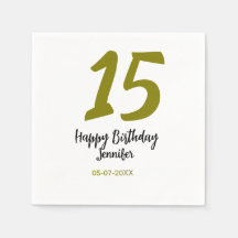 15. Geburtstag quiencenera fügen Datum Jahr golden