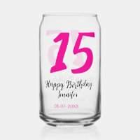 15. Geburtstag quiencenera fügen Datum Jahr rosa T