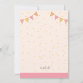 15. Geburtstag Quinceañera Einladung (Rückseite)