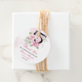 15. Geburtstag Quinceanera Rustikale Flora Geschenkanhänger (Beispiel)