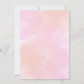 15. Geburtstag Quinceanera Rustikale Wasserfarbe Einladung (Rückseite)