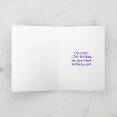 15. Geburtstag: Red Digital Clock Style "15" + Nam Karte (Innenseite)