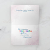 15. Geburtstag Religious Card Rainbow Segen Karte (Innenseite)