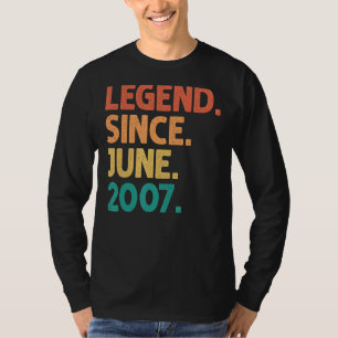 15. Geburtstag seit Juni 2007 15 Jahre alt T-Shirt
