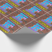 15. Geburtstag: Spaß, Urban Graffiti Inspiriert Lo Geschenkpapier (Ecke)