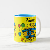 15. Geburtstag Tasse (VorderseiteRechts)