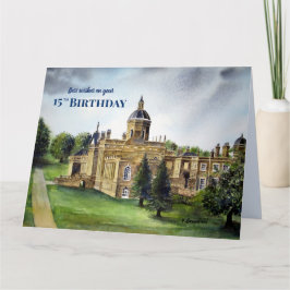 15. Geburtstag wünscht Castle Howard York Malerei Karte