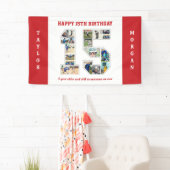 15. Geburtstagsfeier 15. FotoCollage Banner (Insitu)