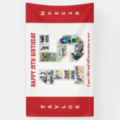 15. Geburtstagsfeier 15. FotoCollage Banner (Vertikal)