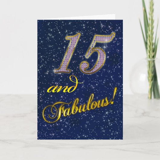 15. Geburtstagsfeier Einladung (Vorderseite)