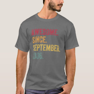 15. Geburtstagsgeschenk Phantastisch seit Septembe T-Shirt