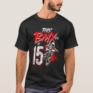 15. Geburtstagsjunge BMX Geburtstagsparty Dekorati T-Shirt
