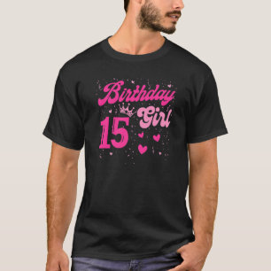 15 Geburtstagskirche Sweet Fifteen 15. Pink Crown  T-Shirt