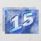 15. Geburtstagsparty Einladung (Vorne/Hinten)