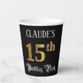 15. Geburtstagsparty - Extravagantes Drehbuch, Imi Pappbecher (Vorderseite)