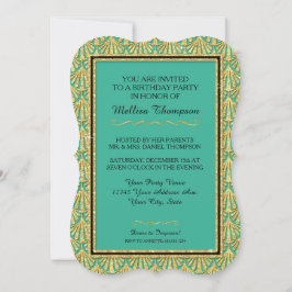 15. Geburtstagsparty Glam Great Gatsby Style Einladung