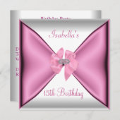 15. Geburtstagsparty Hübsche Seidenraupen Einladung (Vorne/Hinten)