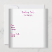 15. Geburtstagsparty Hübsche Seidenraupen Einladung (Rückseite)