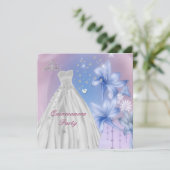 15. Geburtstagsparty in Quinceanera Einladung (Stehend Vorderseite)