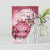 15. Geburtstagsparty in Quinceanera Einladung (Stehend Vorderseite)