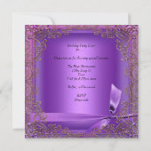 15. Geburtstagsparty Lila Ballerina 2 Einladung (Rückseite)