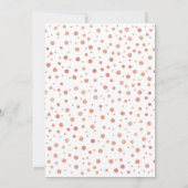 15. Geburtstagsparty - White & Rose Gold Einladung (Rückseite)