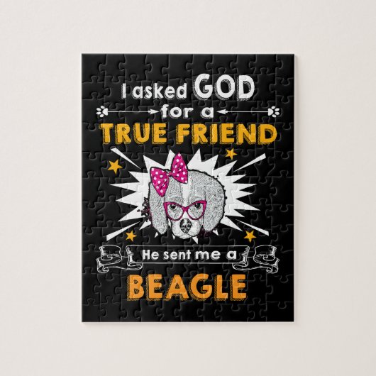 15 Gefragt Gott Wahrer Freund A Beagle Puzzle (Vertikal)