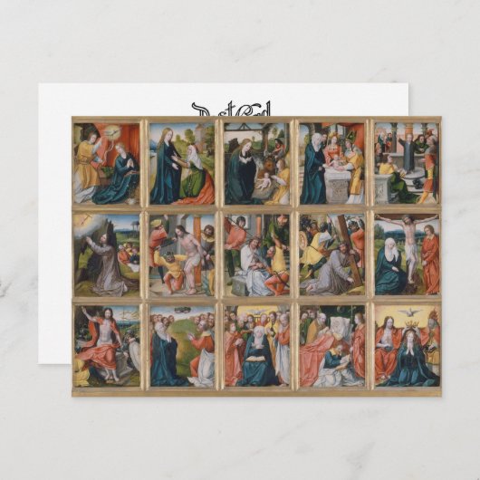 15 Geheimnisse der Heiligen Rosary Religious Art Postkarte (Vorne/Hinten)