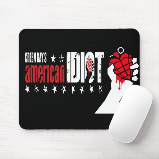 15 GREEN DAY AS Idiot logo Accessories Mouse Pads Mousepad (Mit Mouse)