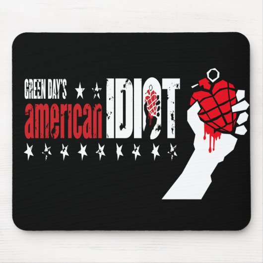 15 GREEN DAY AS Idiot logo Accessories Mouse Pads Mousepad (Vorne)