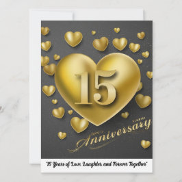 15. Hochzeitstag Einladung