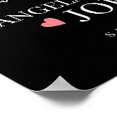 15. Hochzeitstag Foto Collage Party Sign Poster (Ecke)