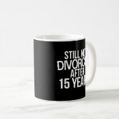 15. Hochzeitstag Geschenk Kaffee Tasse 15 Jahre (VorderseiteRechts)